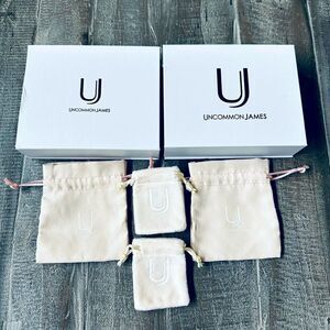 Uncommon James Jewelry Gift Bags Storage Boxes Bundle Lot